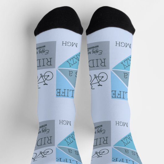 Custom Monogram Life is een Crazy Ride Sokken (Top)