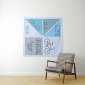 Custom Monogram Life is een Crazy Ride Wandkleed (In Situ (horizontaal))