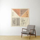 Custom Monogram Life is een Crazy Ride Wandkleed (In Situ (horizontaal))