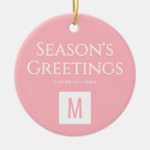 Custom Monogram Logo Ornament for Salons (Voorkant)