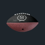 Custom monogram mini football gift for boyfriend<br><div class="desc">Custom monogram mini football gift for boyfriend. Personalized sports gift for him. Add your own name. Great for Birthday,  Christmas and other occasions. Vintage crest design with stars and name.</div>
