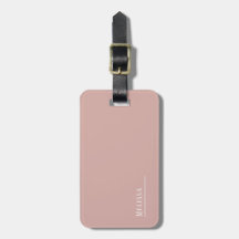 Custom monogram, modern blush roze