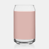 Custom monogram, modern blush roze blikvorm glas (Achterkant)