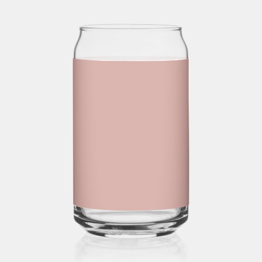 Custom monogram, modern blush roze blikvorm glas (Links)