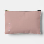 Custom monogram, modern blush roze etui (Voorkant)