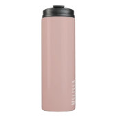 Custom monogram, modern blush roze thermosbeker (Voorkant)