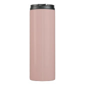 Custom monogram, modern blush roze thermosbeker (Achterkant)