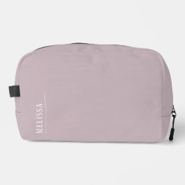 Custom monogram, moderne mauve cosmetische tas kit