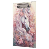 Custom Monogram Mooie Eenhoorn Klembord (Links)