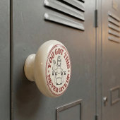 Custom Monogram Motivational Retro Keramische Knop