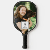 Custom Monogram, Name and Photo Pet 2 Sided Pickleball Paddle (Achterkant)