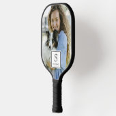 Custom Monogram, Name and Photo Pet 2 Sided Pickleball Paddle (Links)