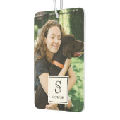 Custom Monogram, Name and Photo Pet Photography Luchtverfrisser (Links)