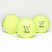 Custom Monogram Name Bold Initial Tennis Ball Tennisballen (Multi)