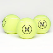 Custom Monogram Name Bold Initial Tennis Ball Tennisballen (Multi)