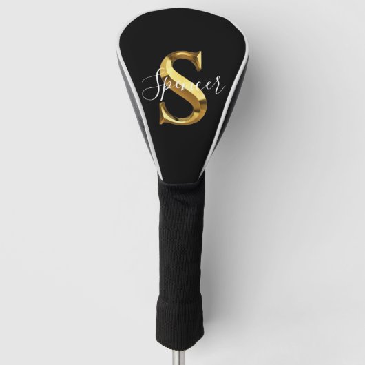 Custom Monogram Name  Golf Head Cover (Voorkant)