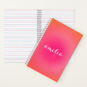 Custom Monogram Notebook – Serif Name With Aura Notitieboek (Binnen)