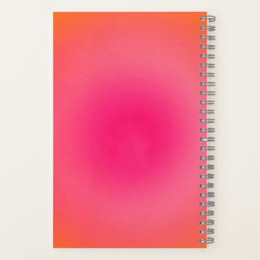 Custom Monogram Notebook – Serif Name With Aura Notitieboek (Achterkant)