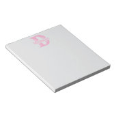 Custom Monogram Notepad - Create Your Own Sticky Notitieblok (Schuin)