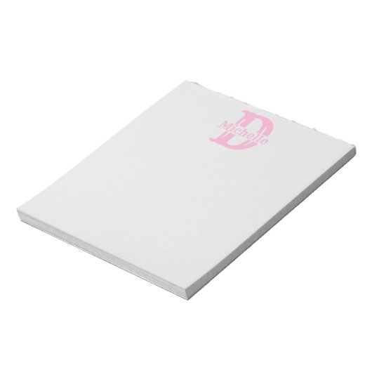 Custom Monogram Notepad - Create Your Own Sticky Notitieblok (Linkerzijde)