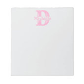 Custom Monogram Notepad - Create Your Own Sticky Notitieblok (Voorkant)