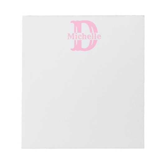 Custom Monogram Notepad - Create Your Own Sticky Notitieblok (Voorkant)