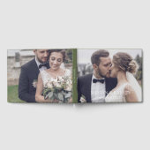 Custom Monogram Photo Wedding Guest Book Gastenboek (Volledig)