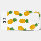 Custom Monogram Pineapple Case-Mate iPhone Case (Achterkant (horizontaal))