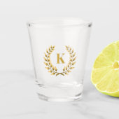 Custom Monogram Shot Glass Shot Glas (Voorkant)