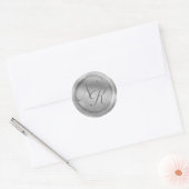 Custom Monogram Silver Wax Seal Sticker (Envelop)