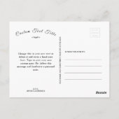 Custom Monogram Statue of Liberty, New York, Veren Briefkaart (Achterkant)