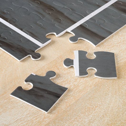 Custom Monogram Stijlvolle Liefde Hart Pijlen 2024 Legpuzzel (Zijkant)