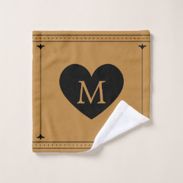 Custom Monogram Unique Stylish Washandje