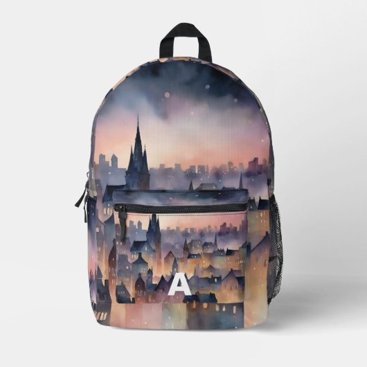 Custom Monogram Urban Twilight Rugzak (Voorkant)