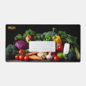Custom Monogram Verse groenten Bureaumat (Keyboard & Muis)