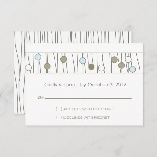 Custom_Monogram Weddenschap RSVP (Voorkant / Achterkant)