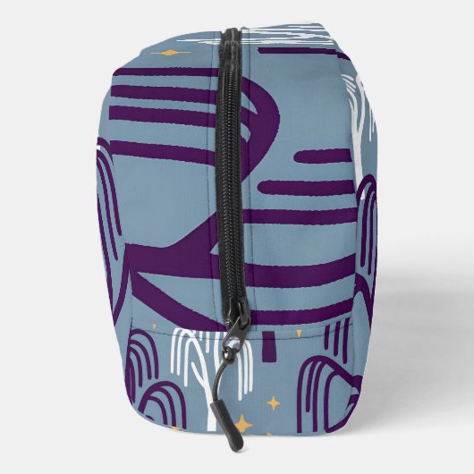 Custom Monogram Willow Tree Pattern Dopp Kit Toilettasje (Rechts)