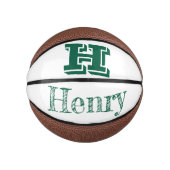 Custom Monogram With First Name Basketball Basketbal (Voorkant)
