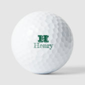 Custom Monogram With First Name Golfballen (Voorkant)