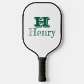 Custom Monogram With First Name Pickleball Paddle (Voorkant)