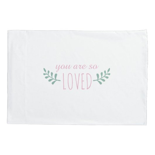 Custom Monogram Wreath Floral Girl Kussensloop, Re Kussensloop (Achterkant)