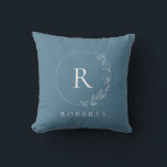 Custom monogram zacht blauw Bloemen krans Kussen<br><div class="desc">Verbeter het comfort en de stijl van uw leefruimte met onze Custom Monogram Soft Blue Floral Wreath Pillow. Dit elegante en aanpasbare kussen brengt een vleugje verfijning in uw interieur. Elegant Floral Wreath Design: Het kussen heeft een zachte blauwe bloemenkrans, die een gevoel van tijdloze elegantie uitstraalt. Dit ontwerp voegt...</div>