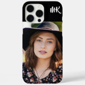 Custom Monogrammed Your Photo  Lady Case-Mate iPhone Case (Achterkant)