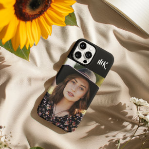 Custom Monogrammed Your Photo Lady iPhone 16 Pro Max Hoesje