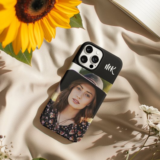 Custom Monogrammed Your Photo  Lady Case-Mate iPhone Case