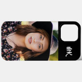 Custom Monogrammed Your Photo Lady Case-Mate iPhone Case (Achterkant (horizontaal))