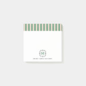 Custom Monograms Post-it® Notes in retro style. (Voorkant)