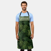 Custom Monstera Leaf Tropical Pattern Schort (Gedragen)