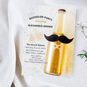 Custom Mooie Bachelor Party Whiskey Kaart