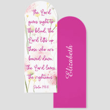 Custom Mooie Bloemen Bijbel vers Psalm 146:8